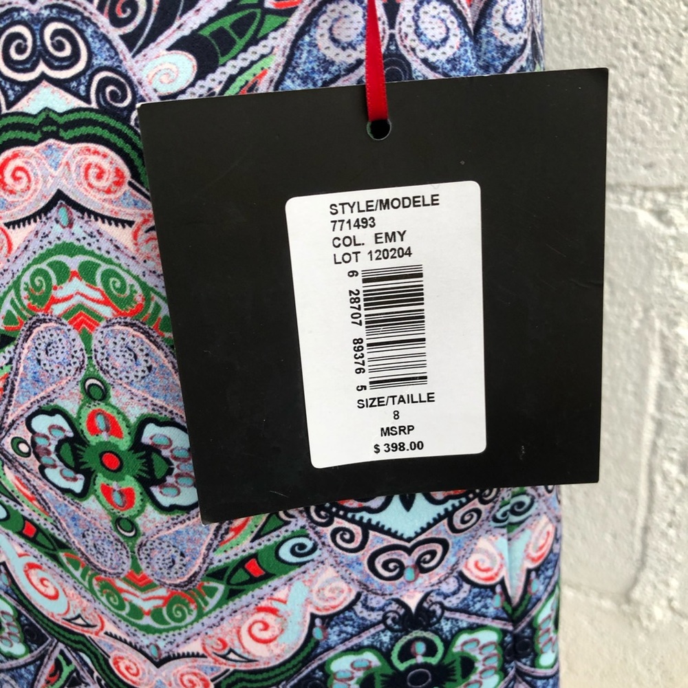 NWT Cynthia Rowley Dark navy retro blue dress Sz 8 - Picture 6 of 8